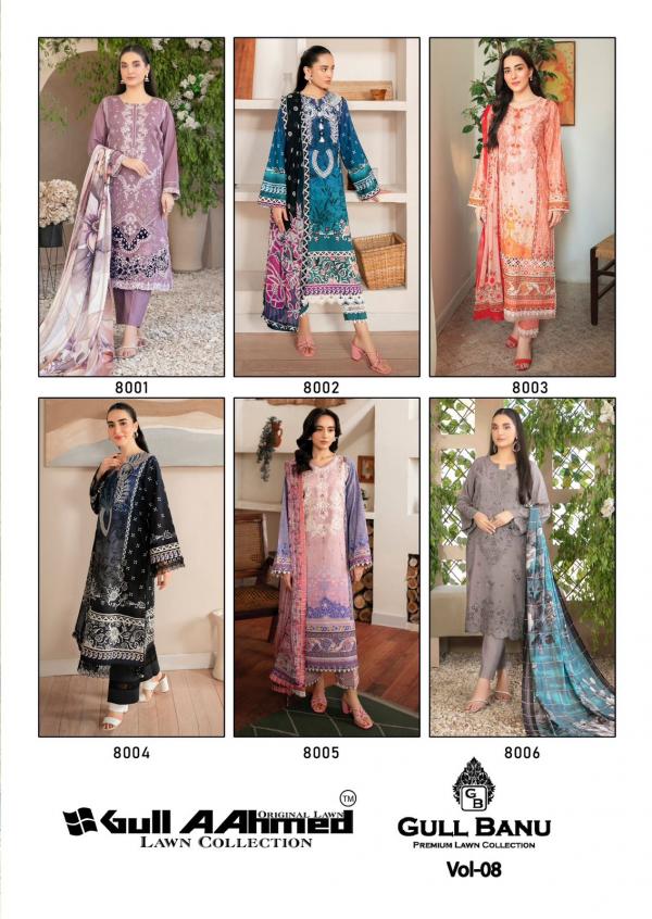 Gull Aahmed Gullbanu Vol-8 – Karachi Dress Material